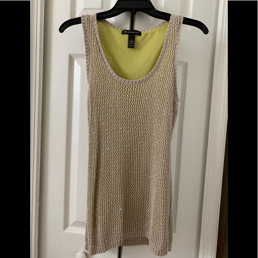 Sequined Crocheted Top